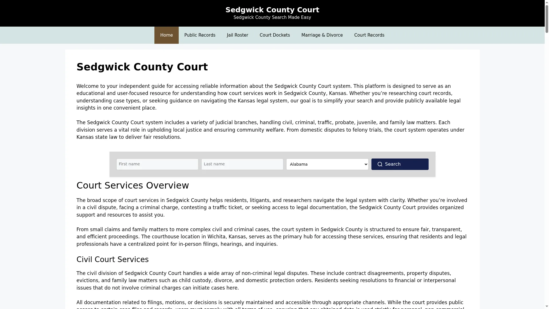 Sedgwickcountycourts.org
