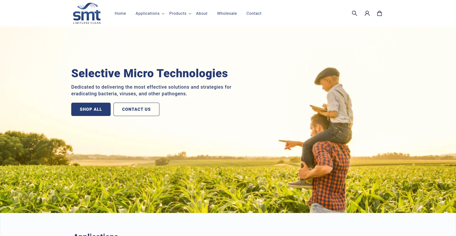 Website screenshot of Selectivemicro.com