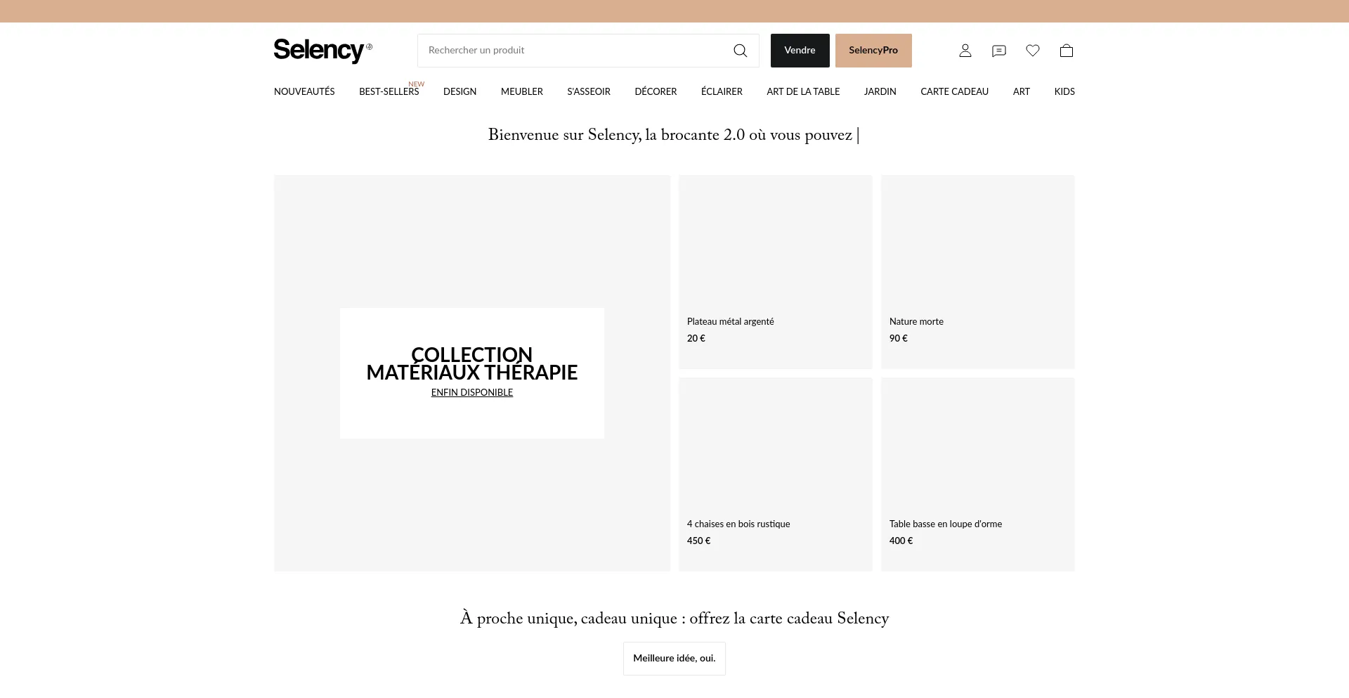 Selency.fr Screenshot