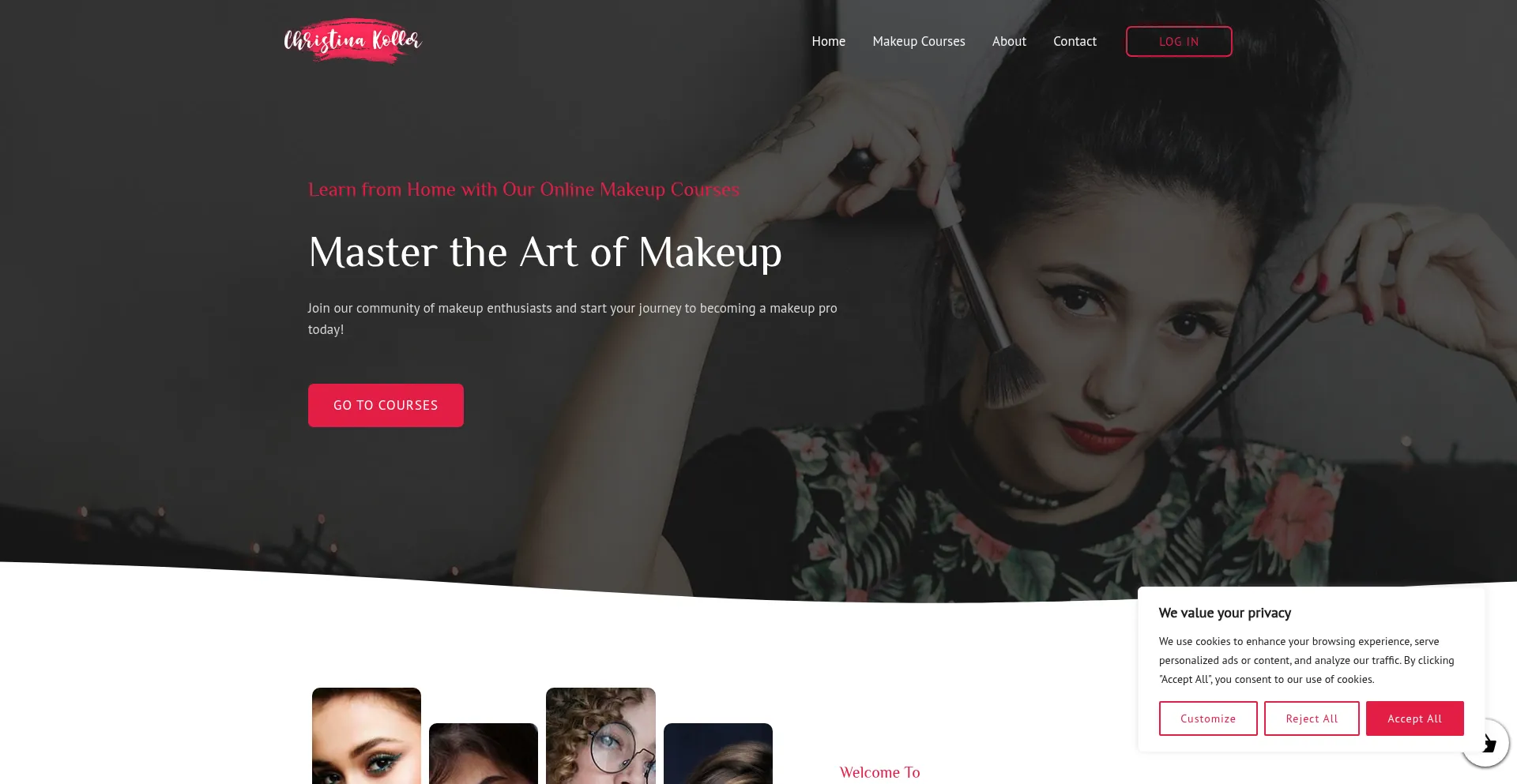 Website screenshot of Self-makeup.com