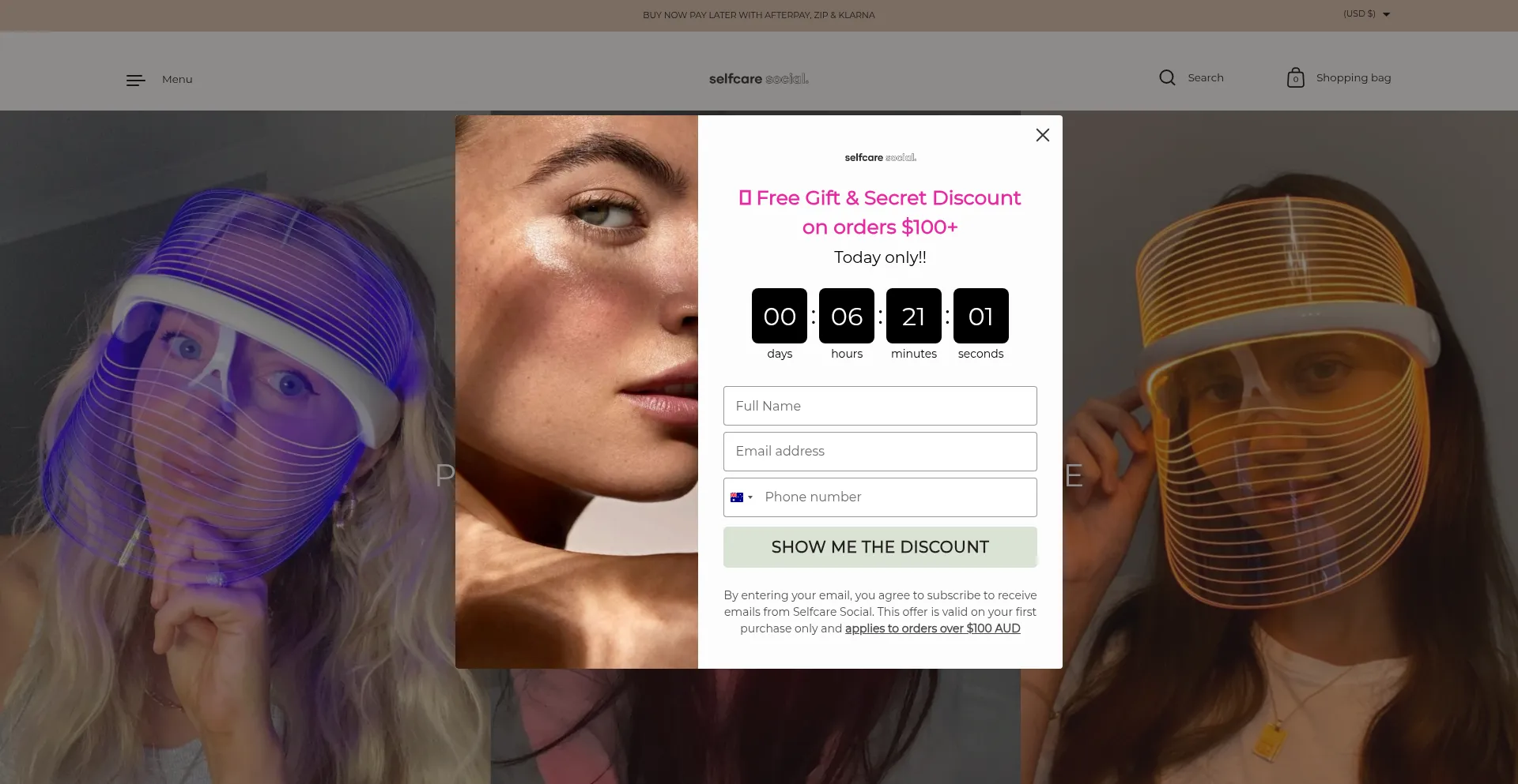 Selfcaresocialau.com Screenshot