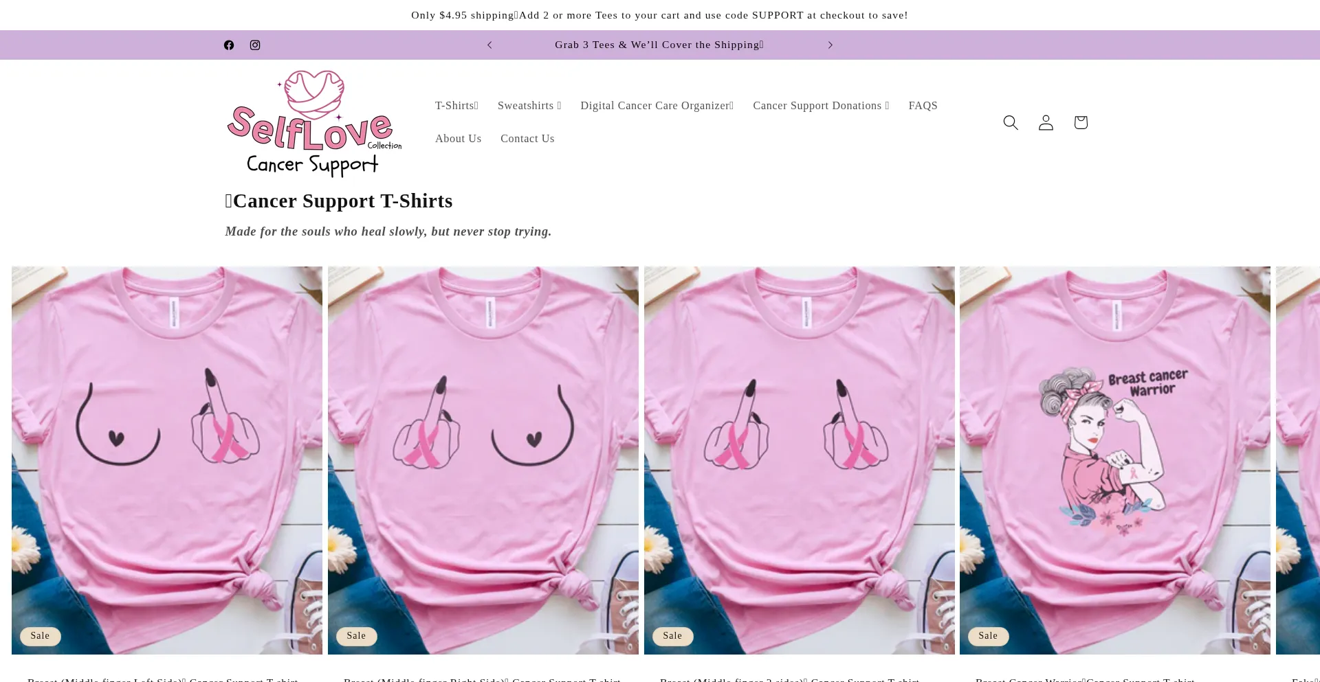 Selflovecollection.com Screenshot
