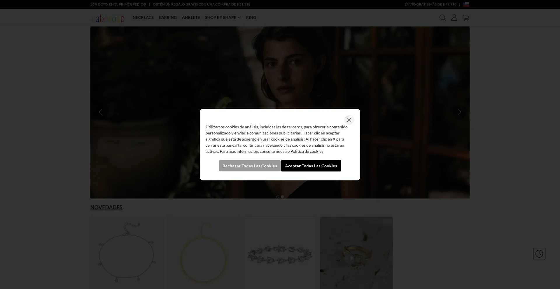 Website screenshot of Sellaelight.shop