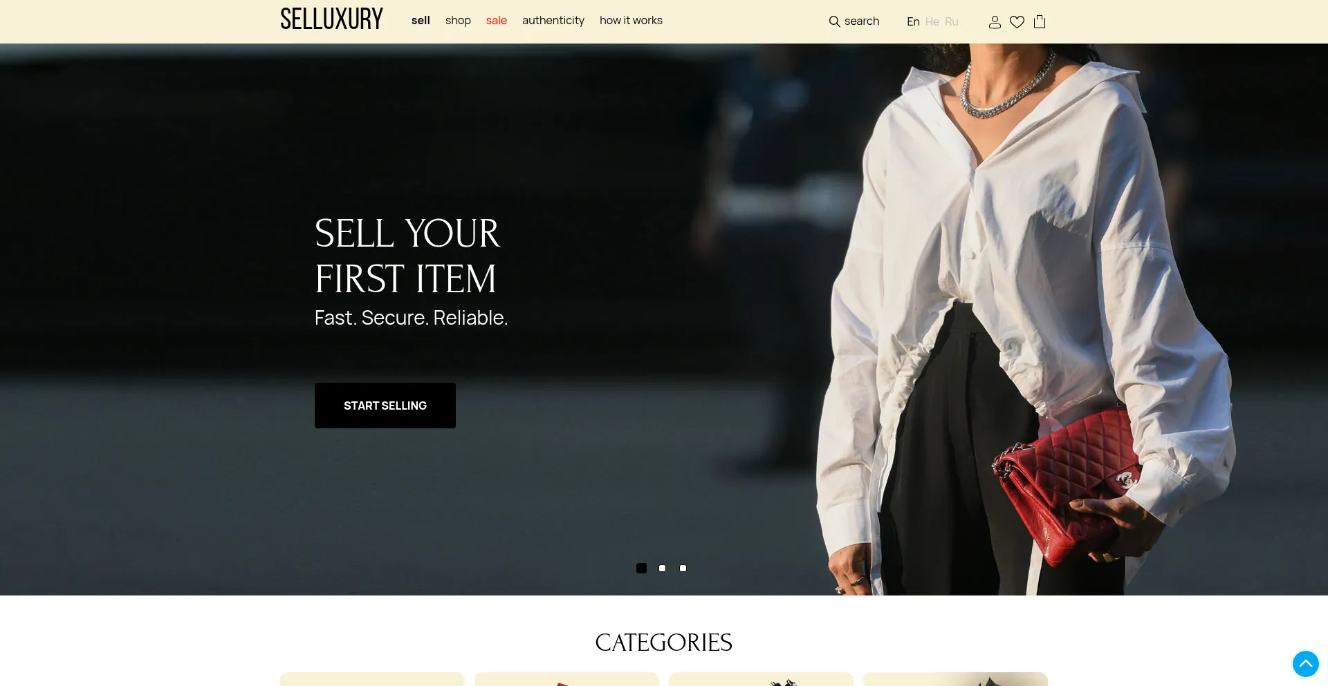 Selluxury.com Screenshot