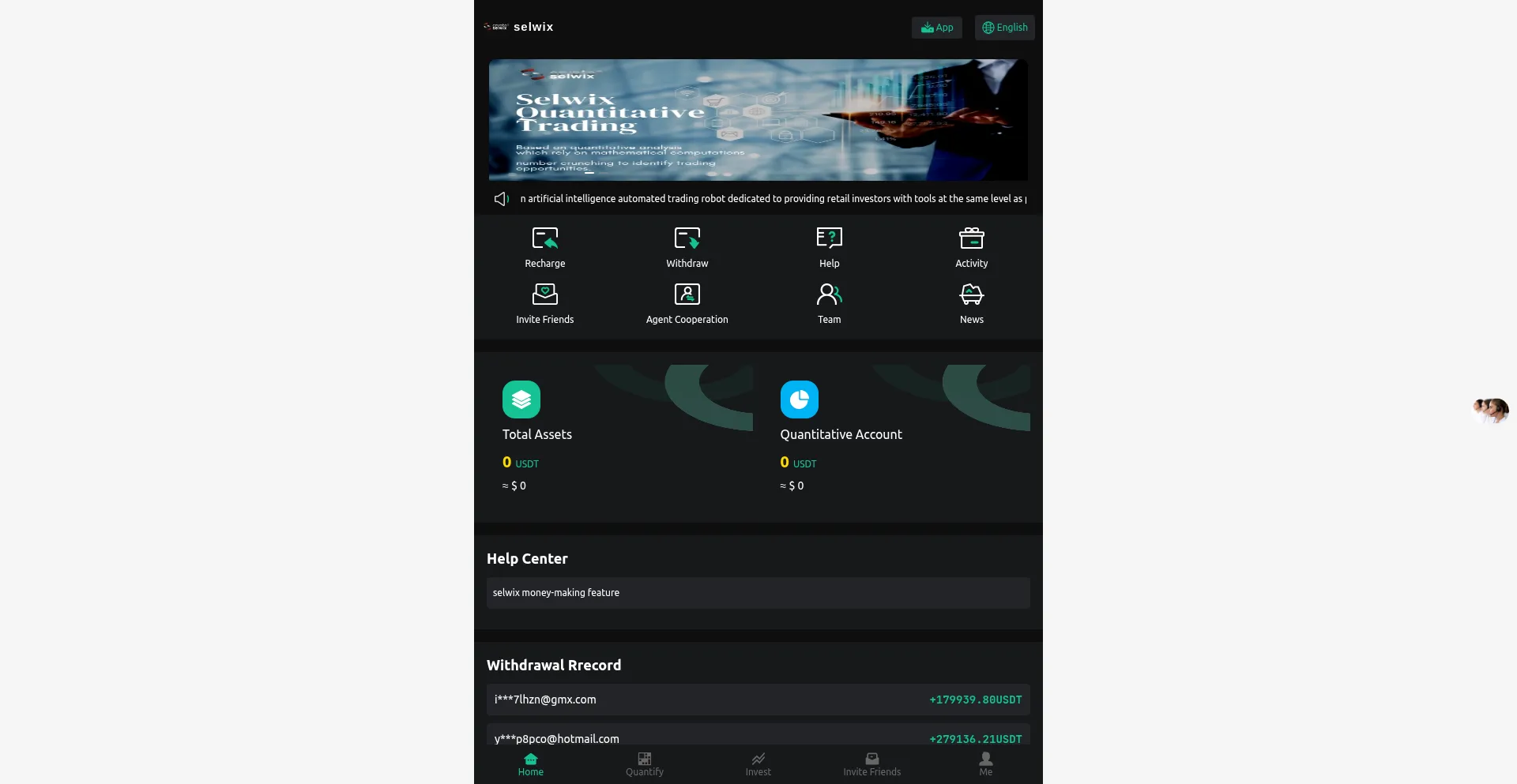 Website screenshot of Selwix.ltd