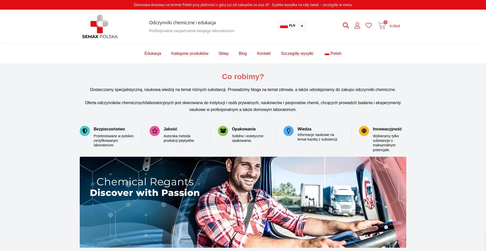 Website screenshot of Semaxpolska.com
