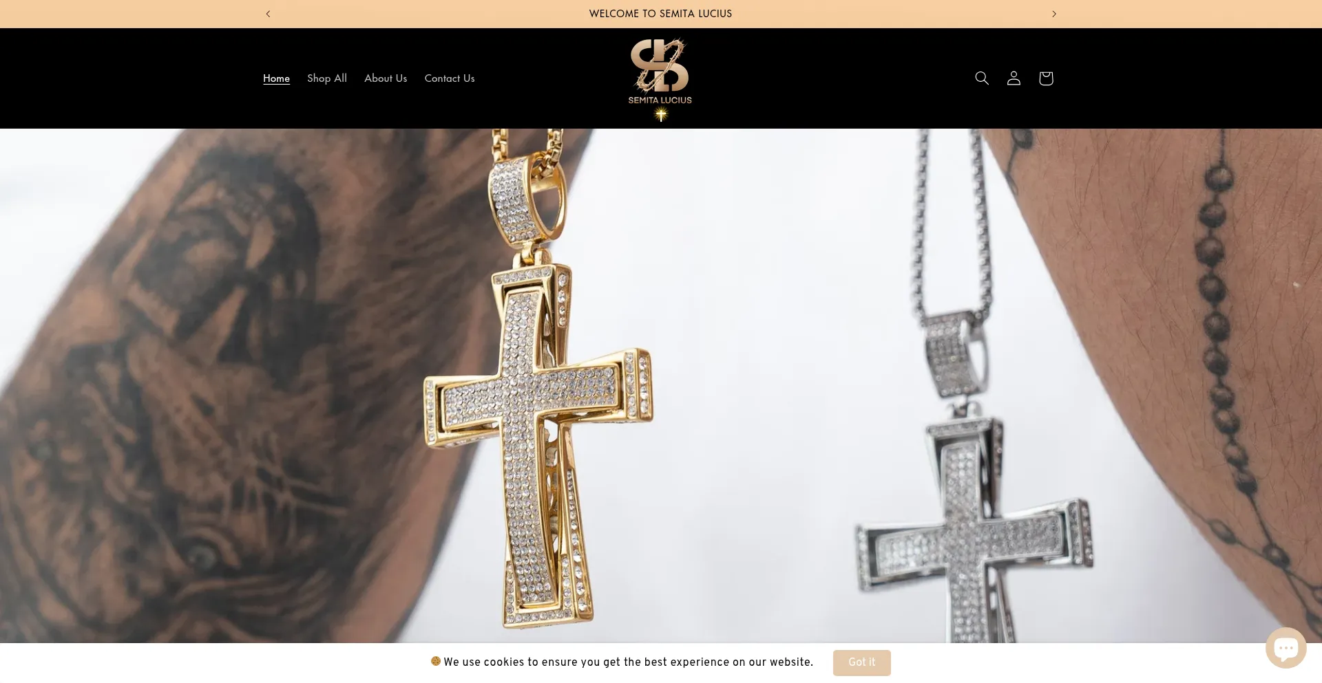 Website screenshot of Semitalucius.com