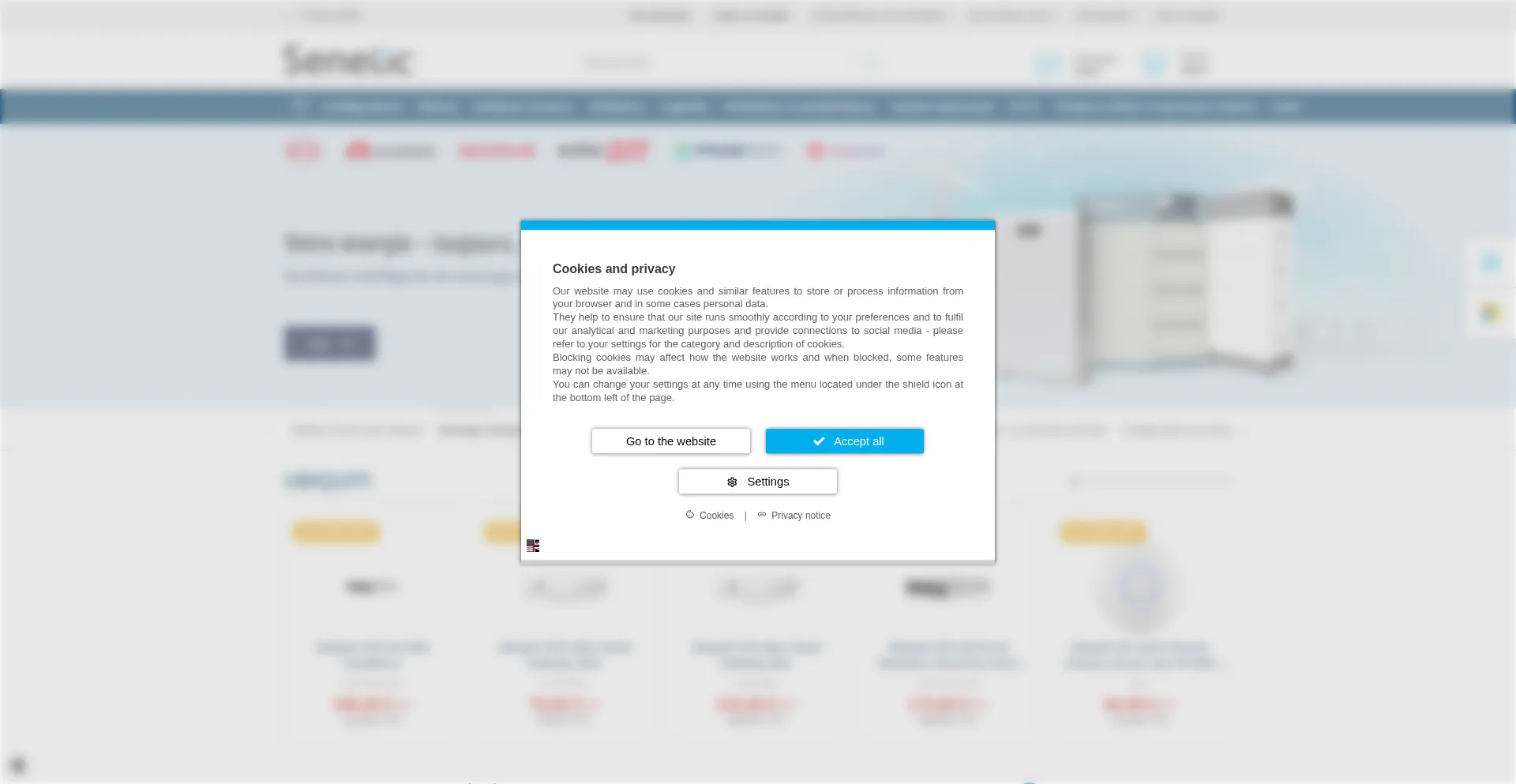 Website screenshot of Senetic.fr