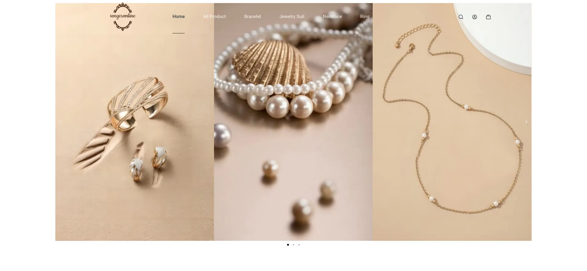 Website screenshot of Sengeronline.com