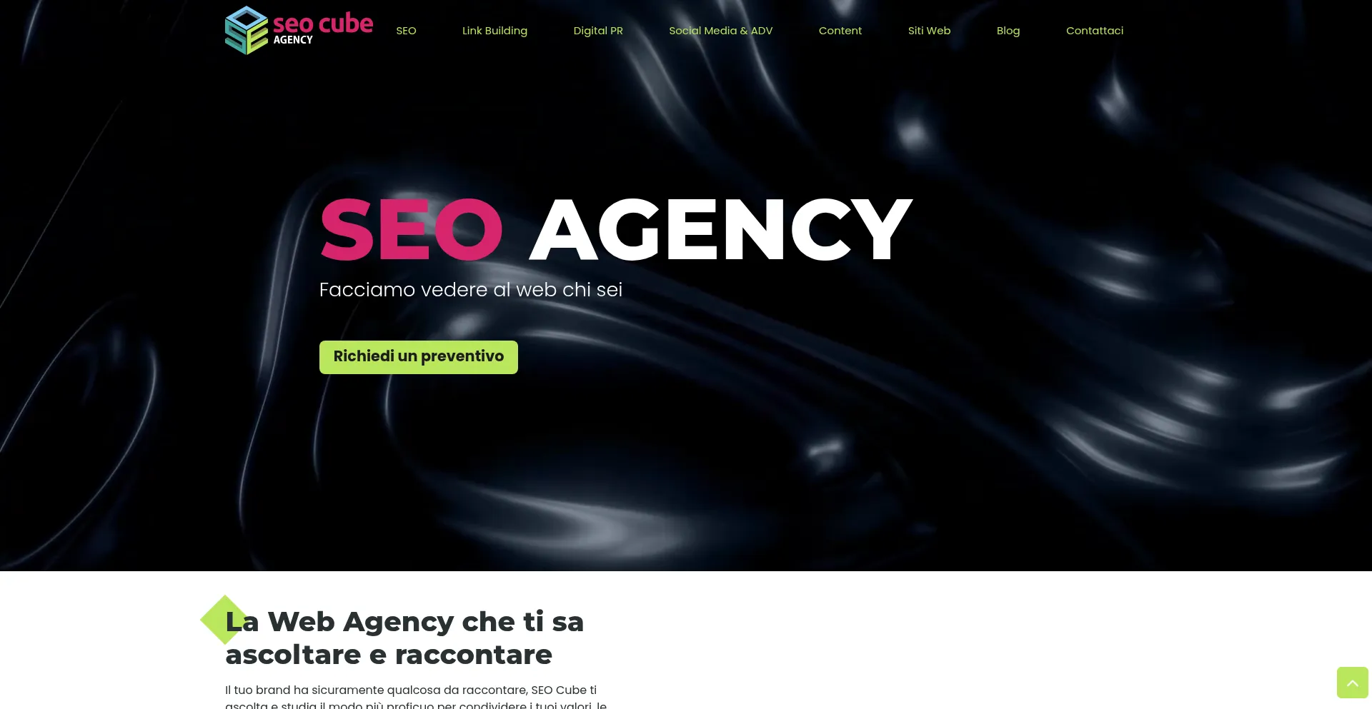 Seocubeagency.it Screenshot