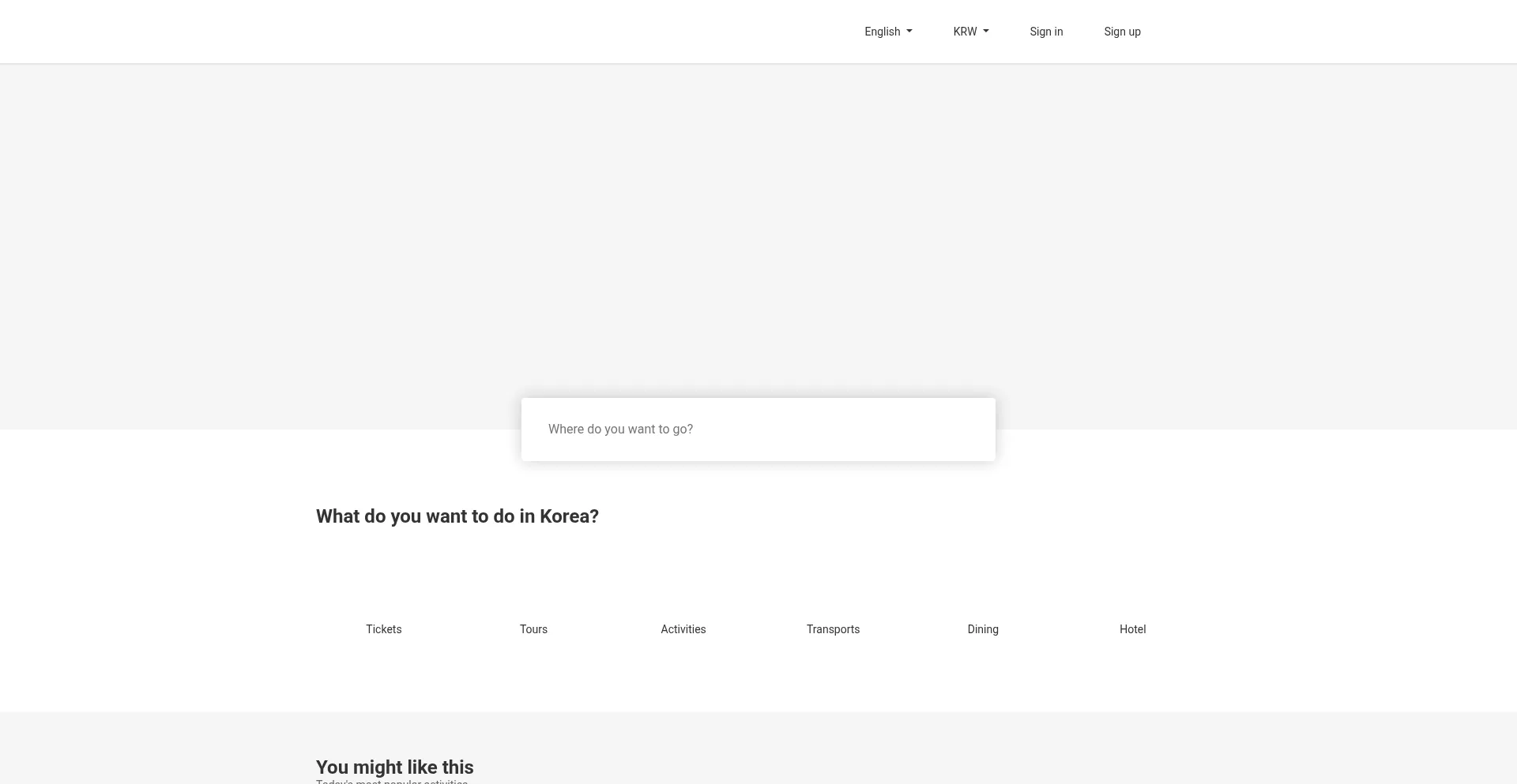 Website screenshot of Seoultravelpass.com