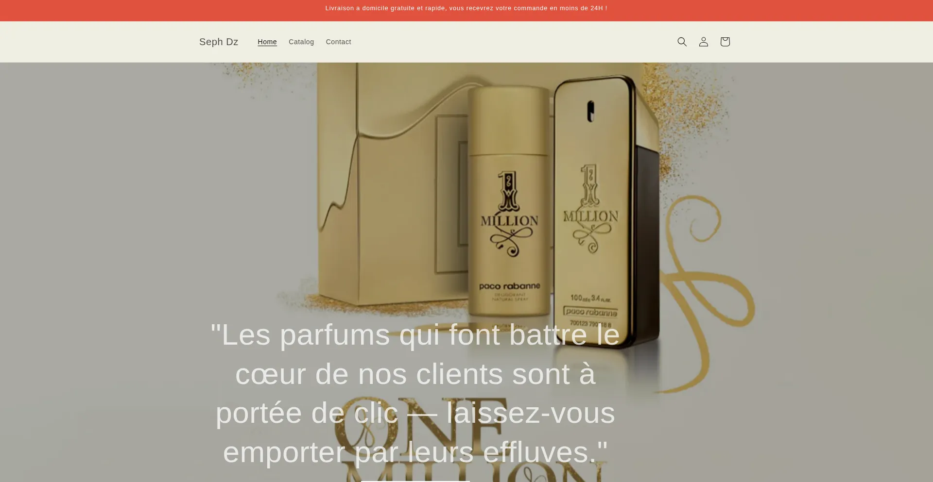 Website screenshot of Sephalgerie.com