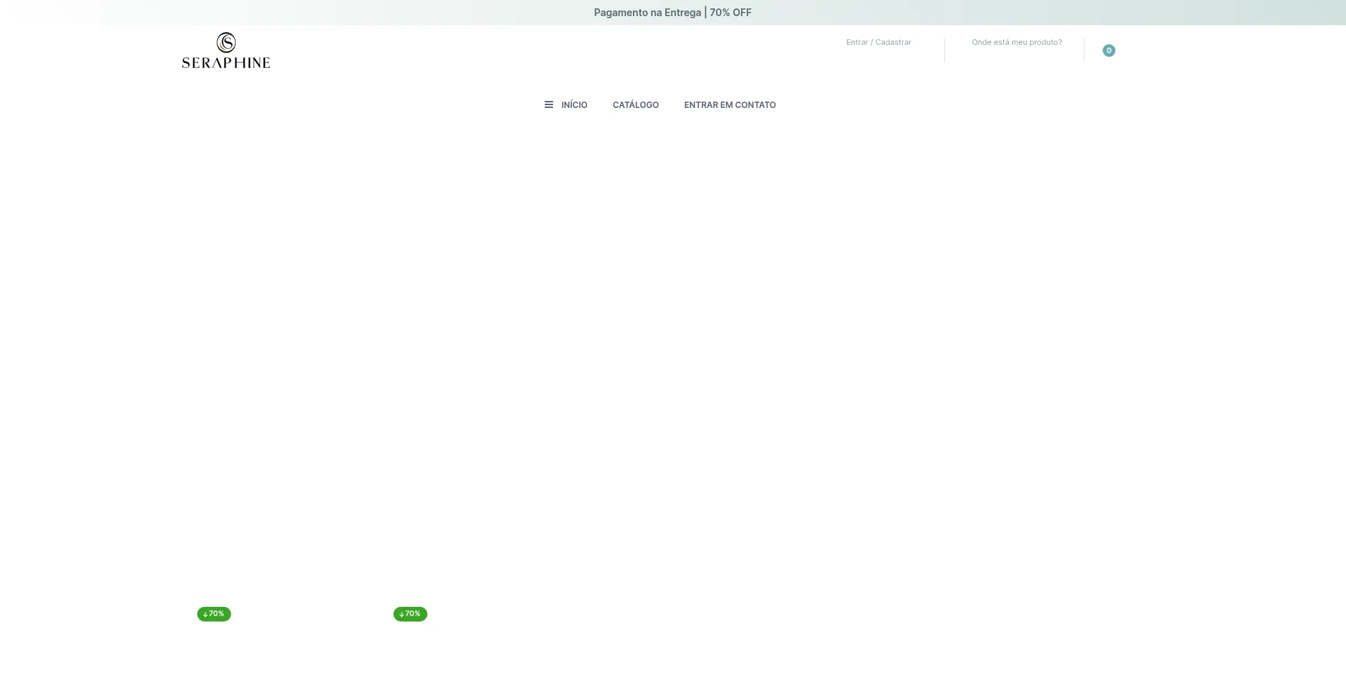 Website screenshot of Seraphineportugal.com