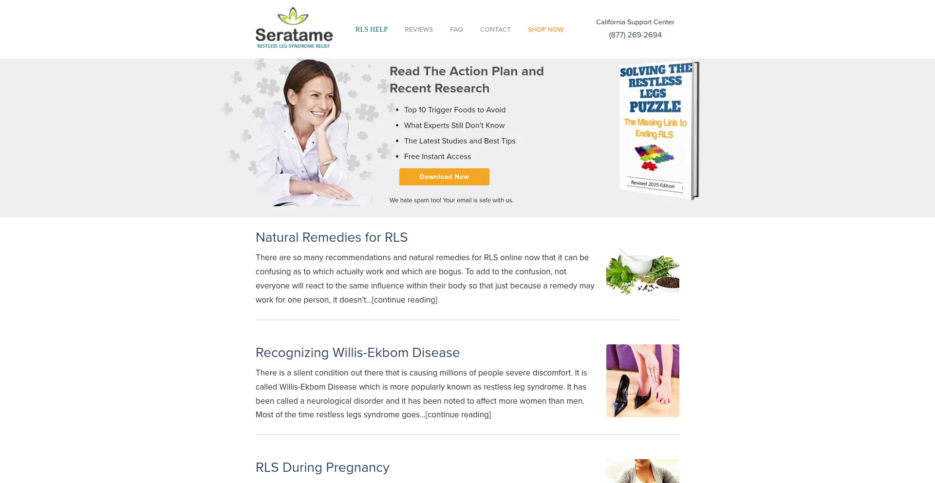 Seratame.com Screenshot