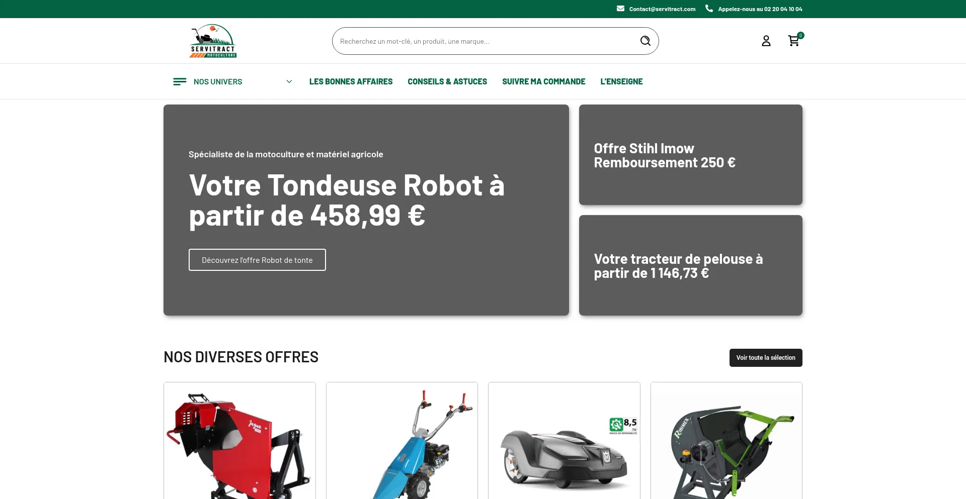 Servitract.com Screenshot