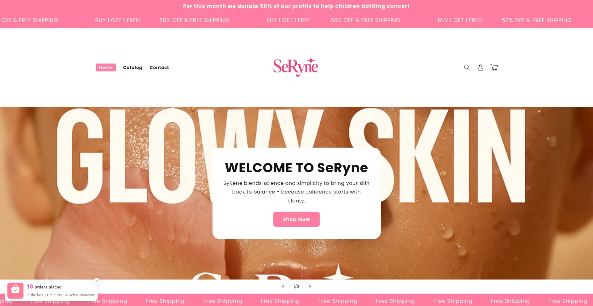 Serynebeauty.store Screenshot