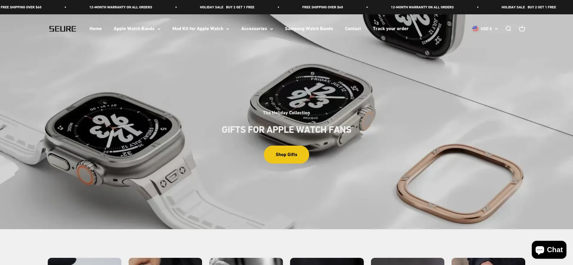 Website screenshot of Seure.co