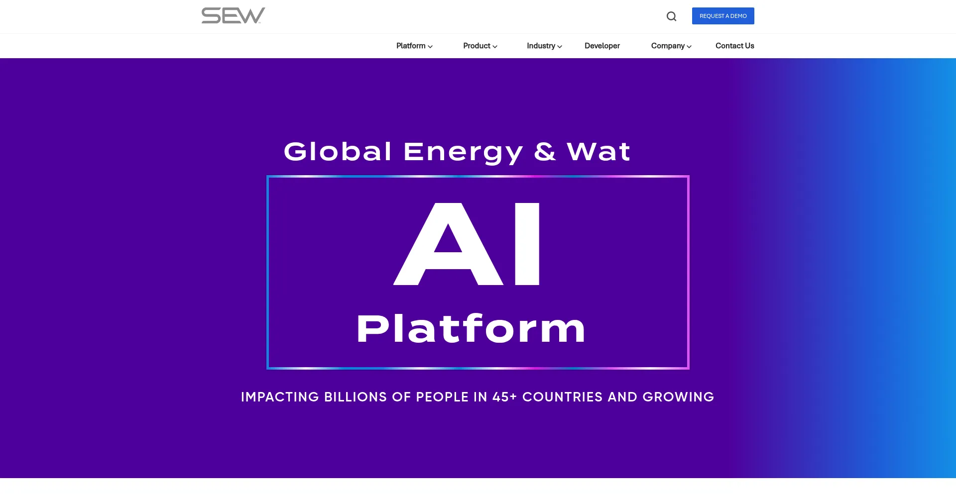 Website screenshot of Sew.ai