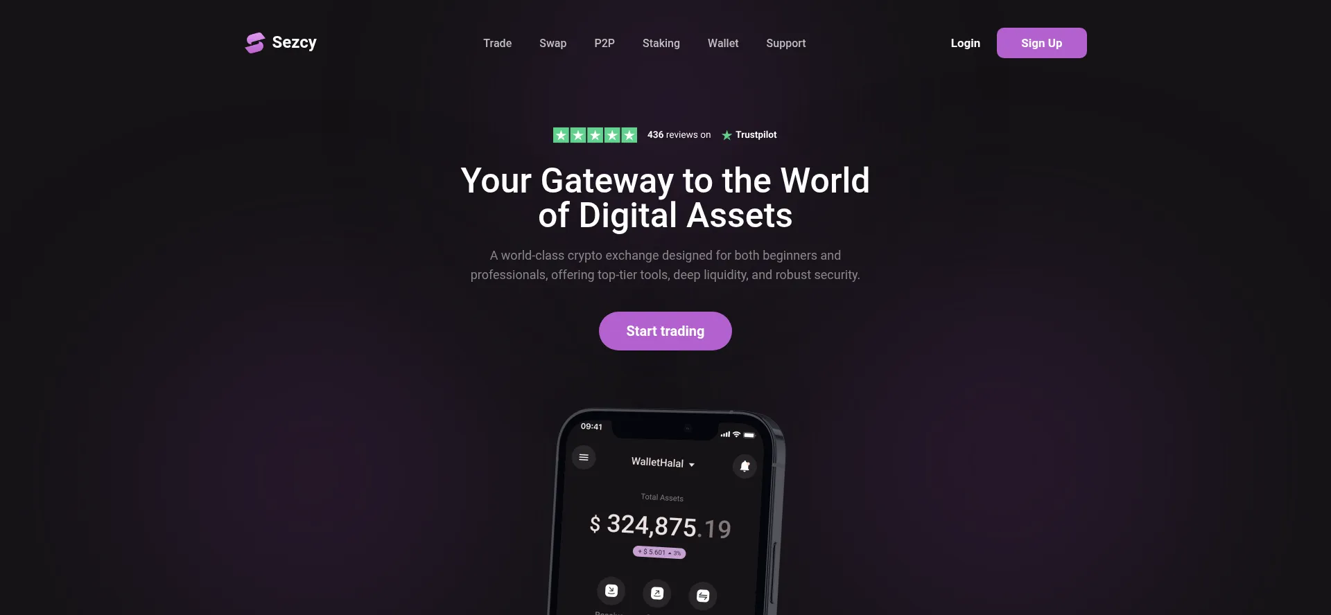 Website screenshot of Sezcy.com