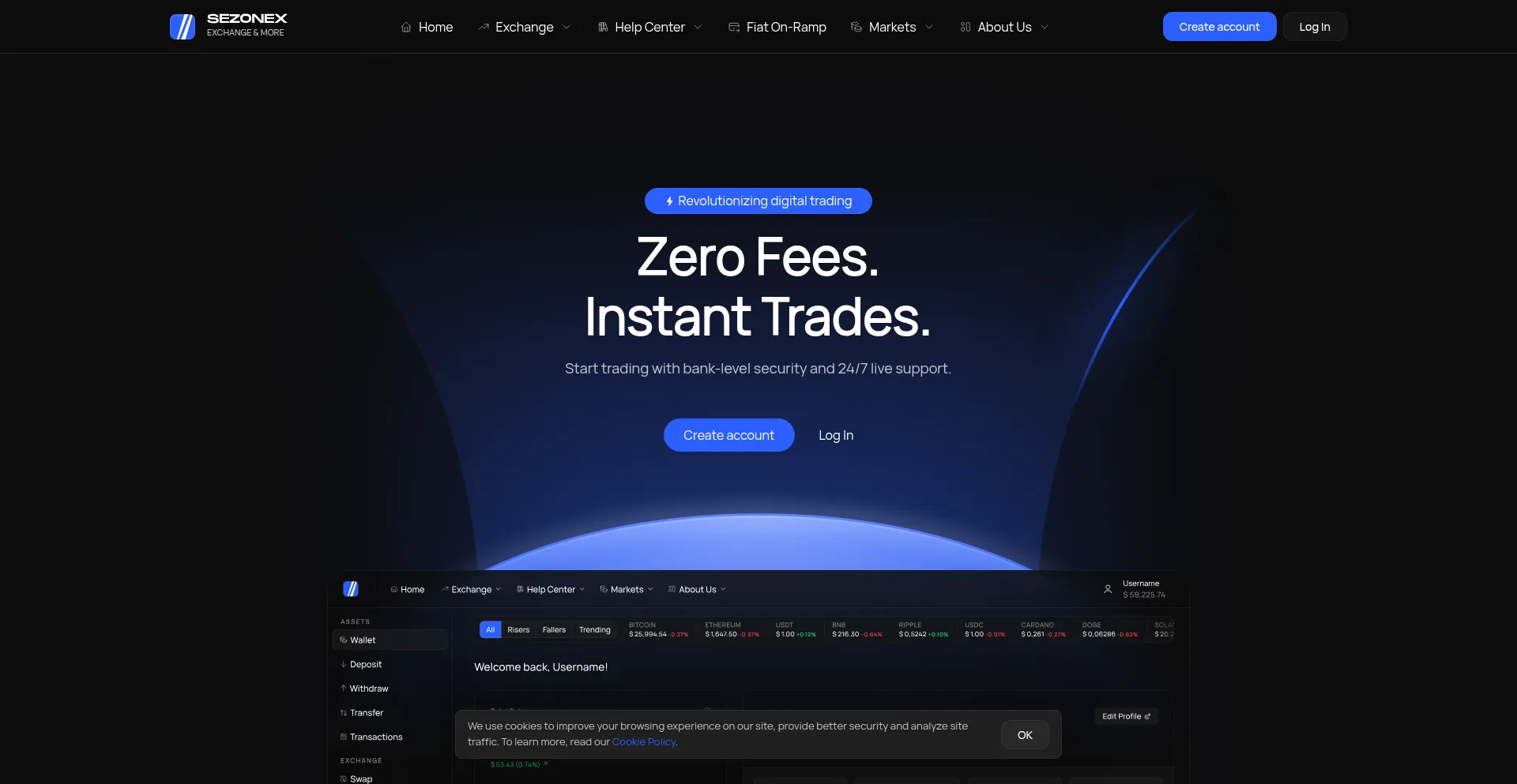 Website screenshot of Sezonex.com