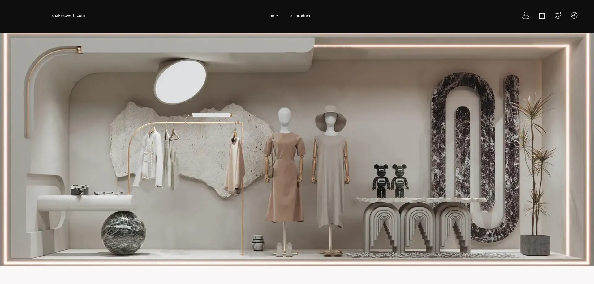Website screenshot of Shakesoverti.com