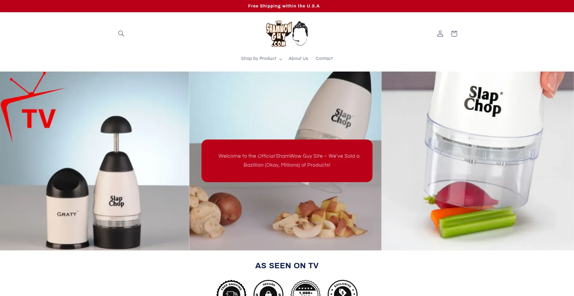 Website screenshot of Shampow.com