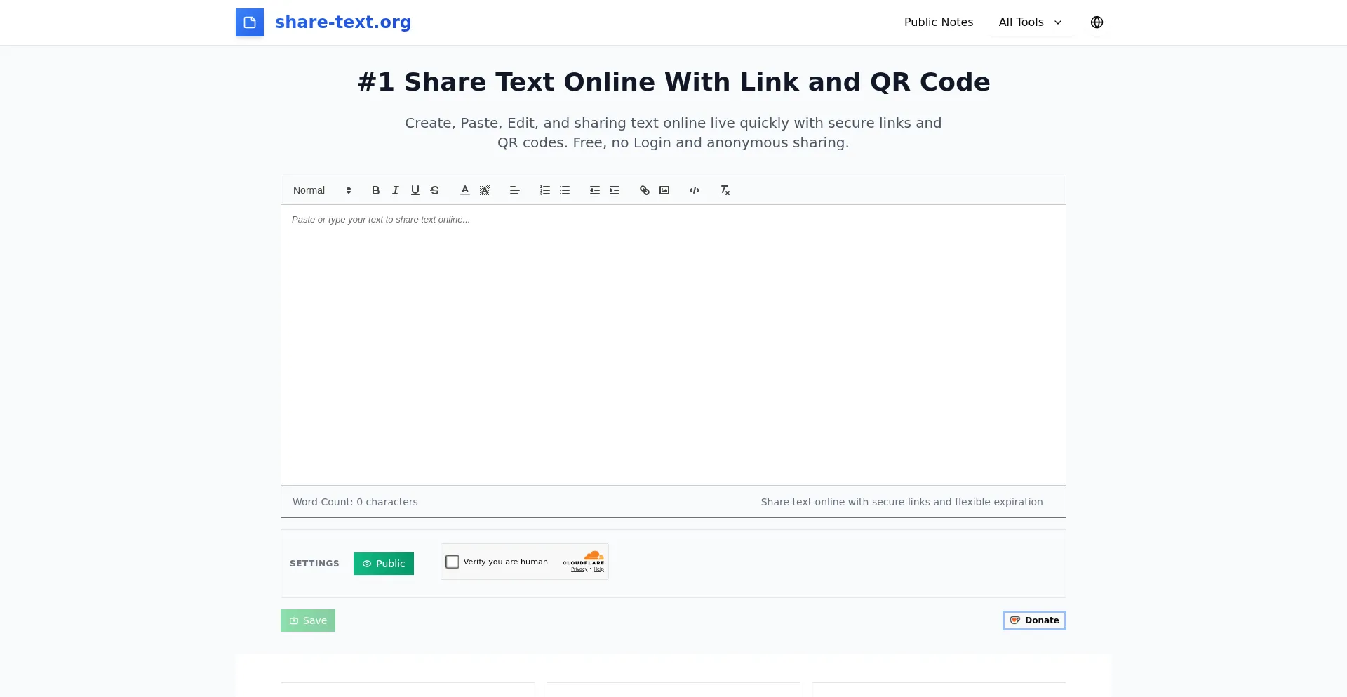 Share-text.org