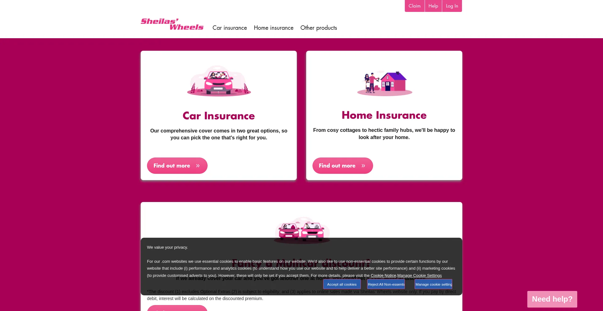 Sheilaswheels.com Screenshot