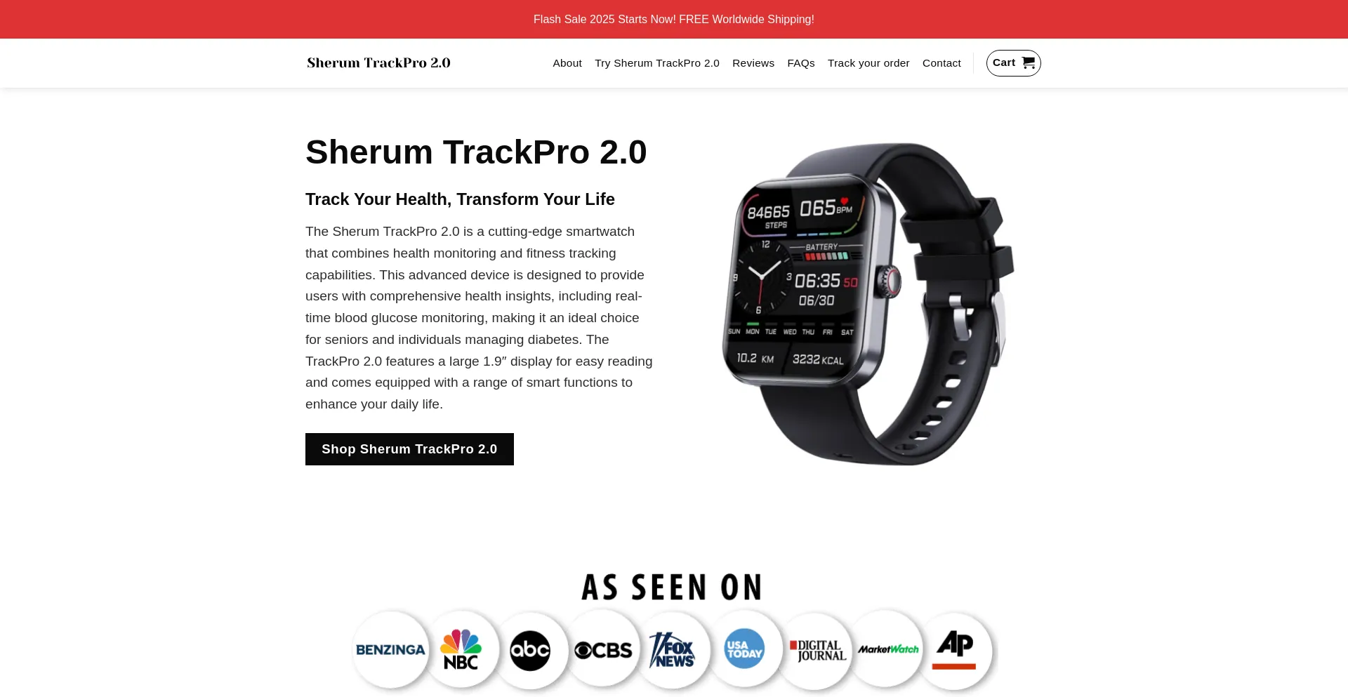 Website screenshot of Sherumtrackpro.net