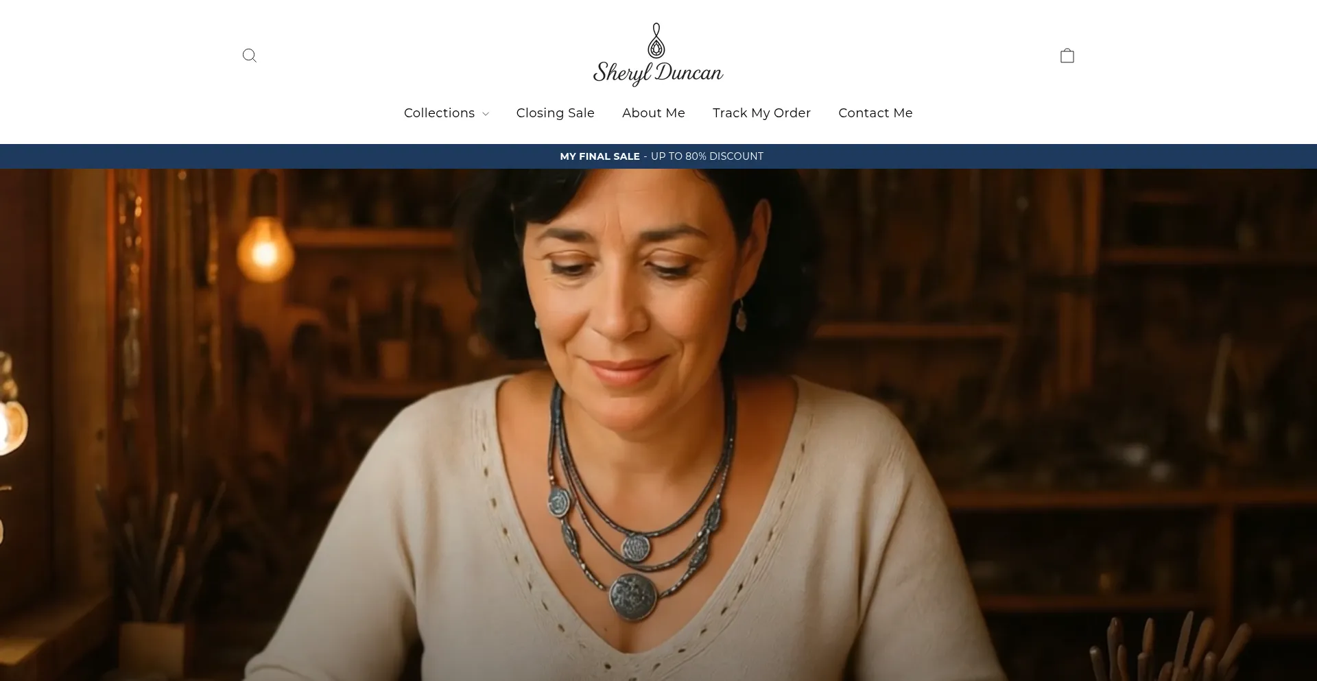 Website screenshot of Sheryl-duncan.com
