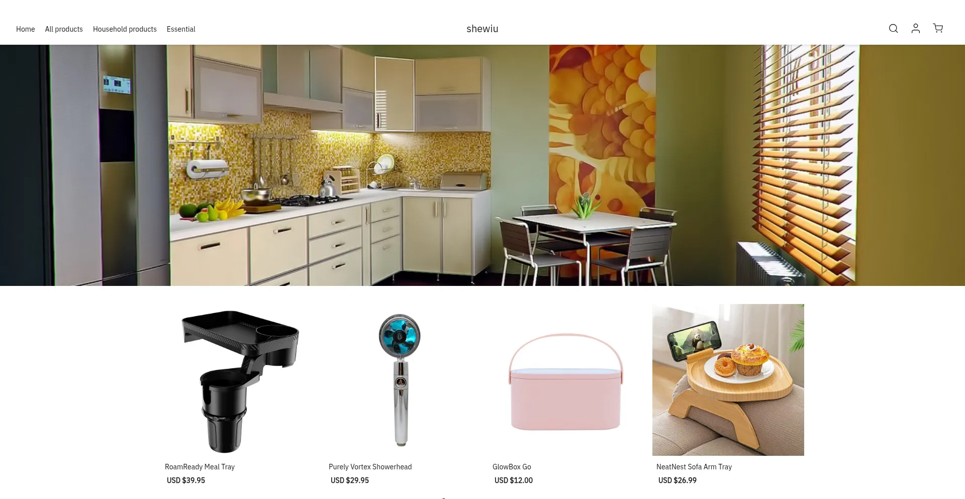 Website screenshot of Shewiu.com