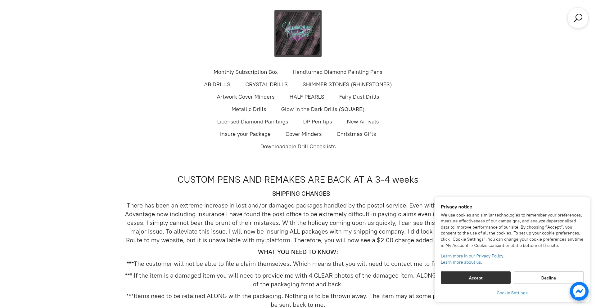 Shimmeringcanvases.com