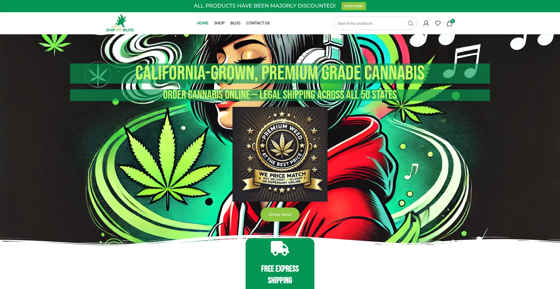 Shipmybuds.com Screenshot