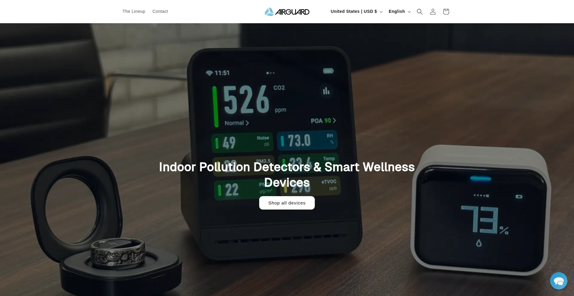 Shop.airguard.ai Screenshot