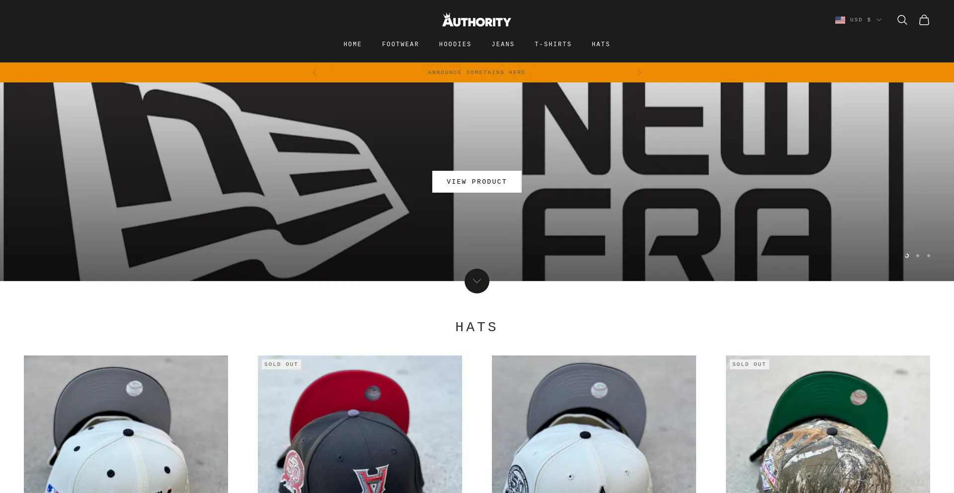 Website screenshot of Shop-authority.com