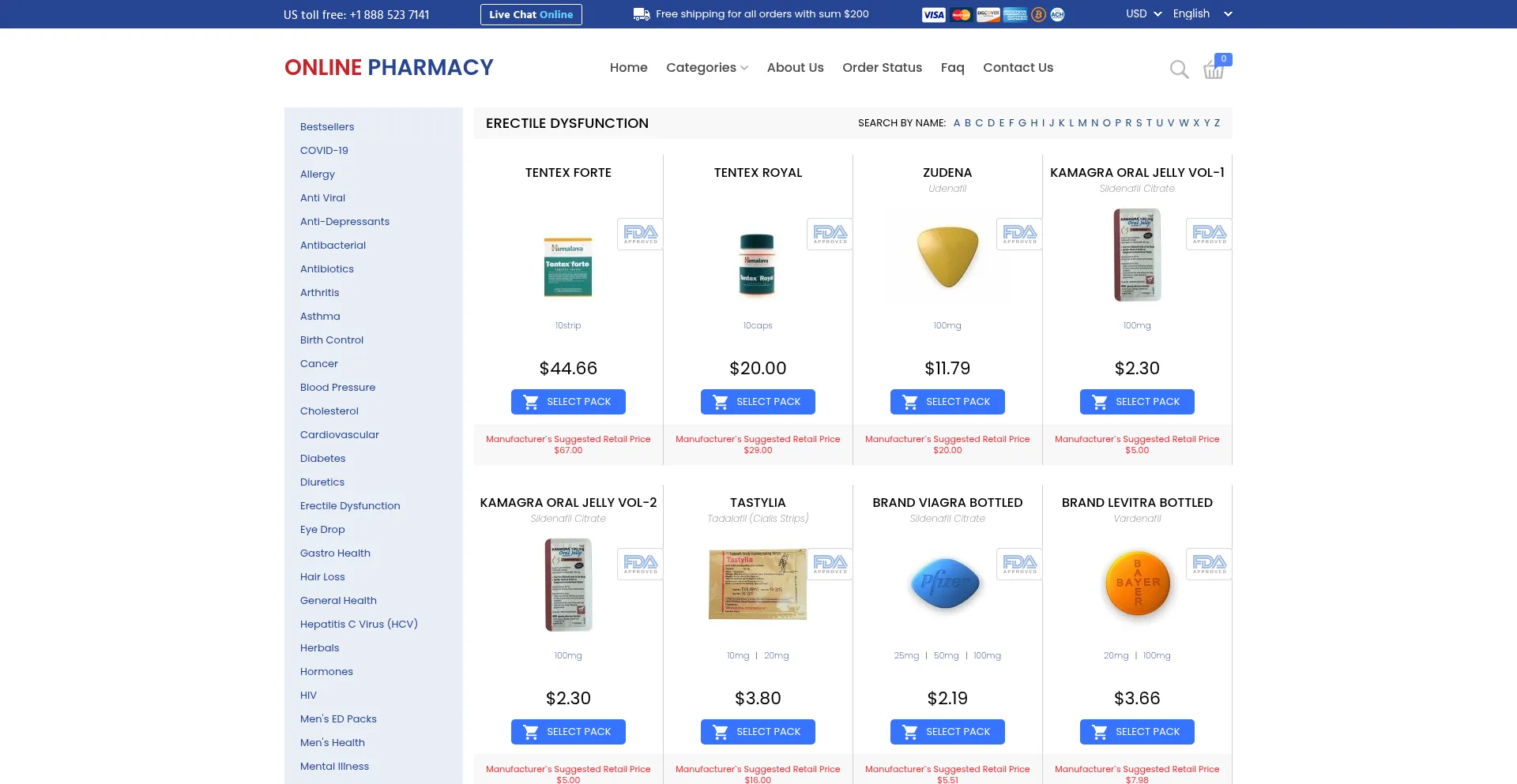 Website screenshot of Shop-gl-online.com