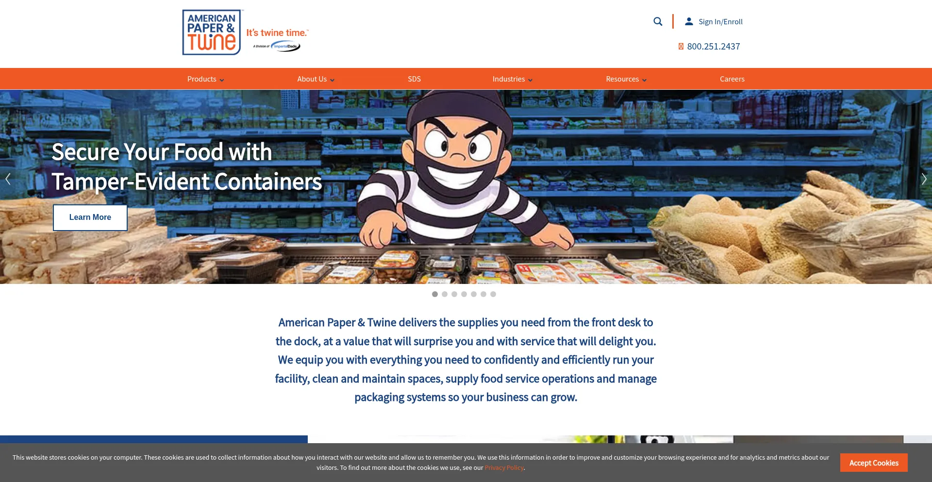 Website screenshot of Shopapt.com