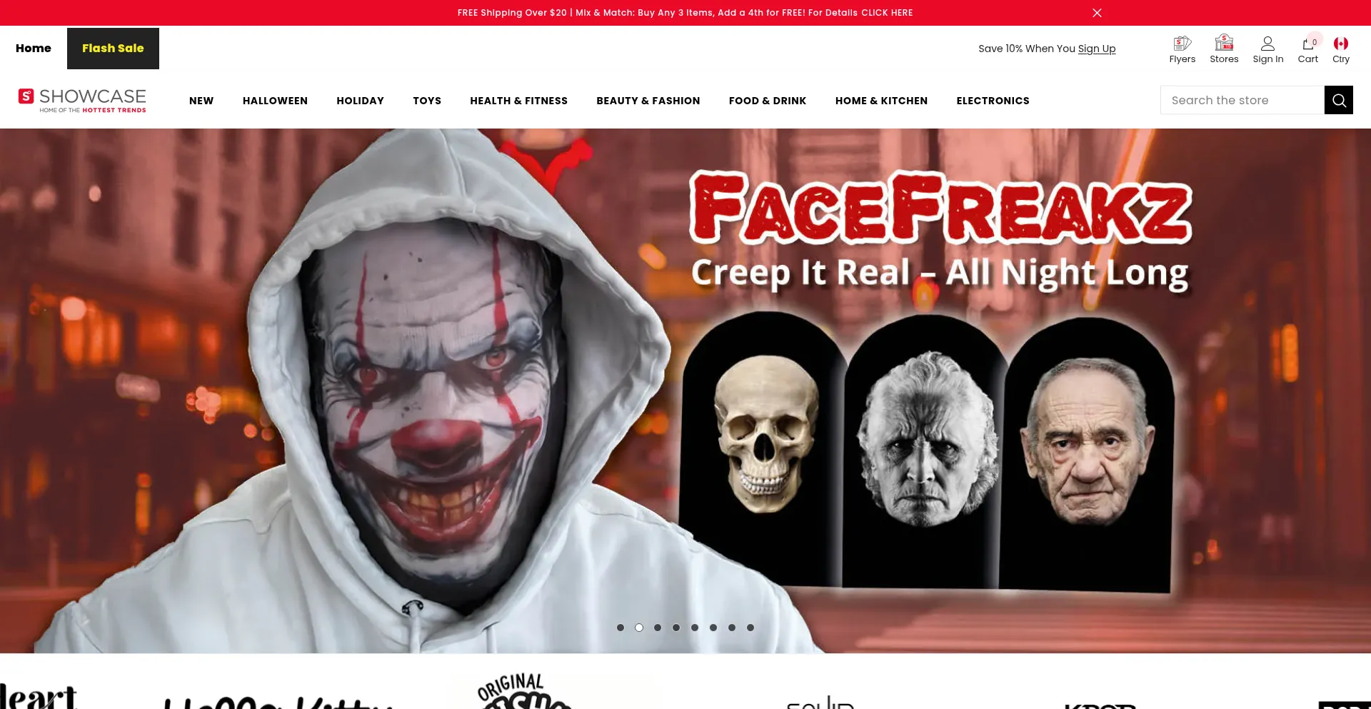 Shopatshowcase.com Screenshot