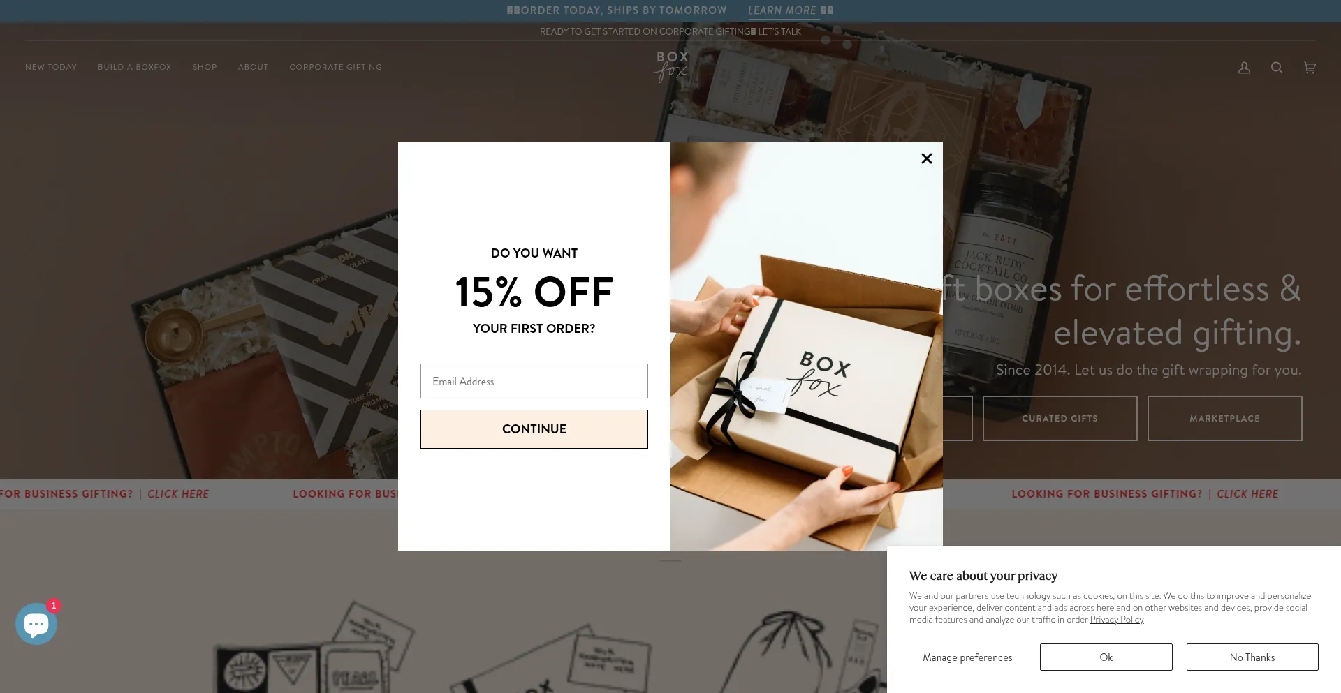 Shopboxfox.com Screenshot