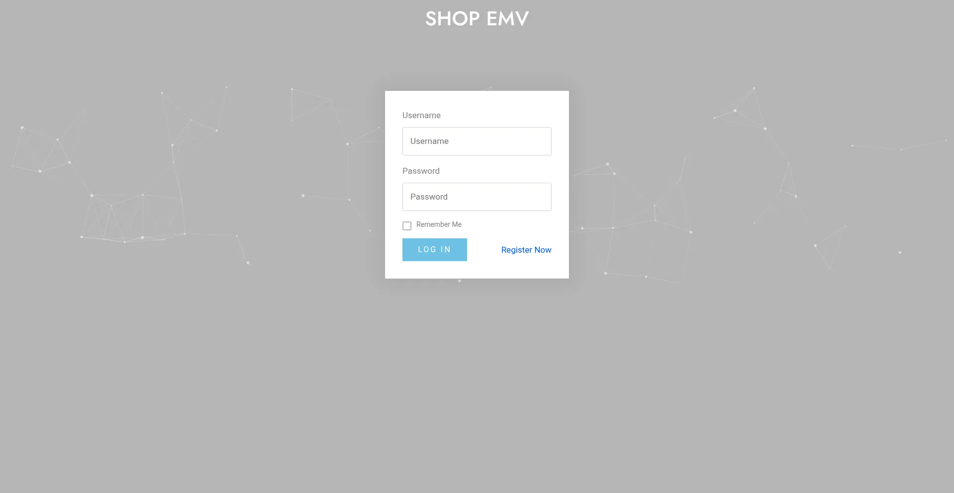 Website screenshot of Shopemv.com