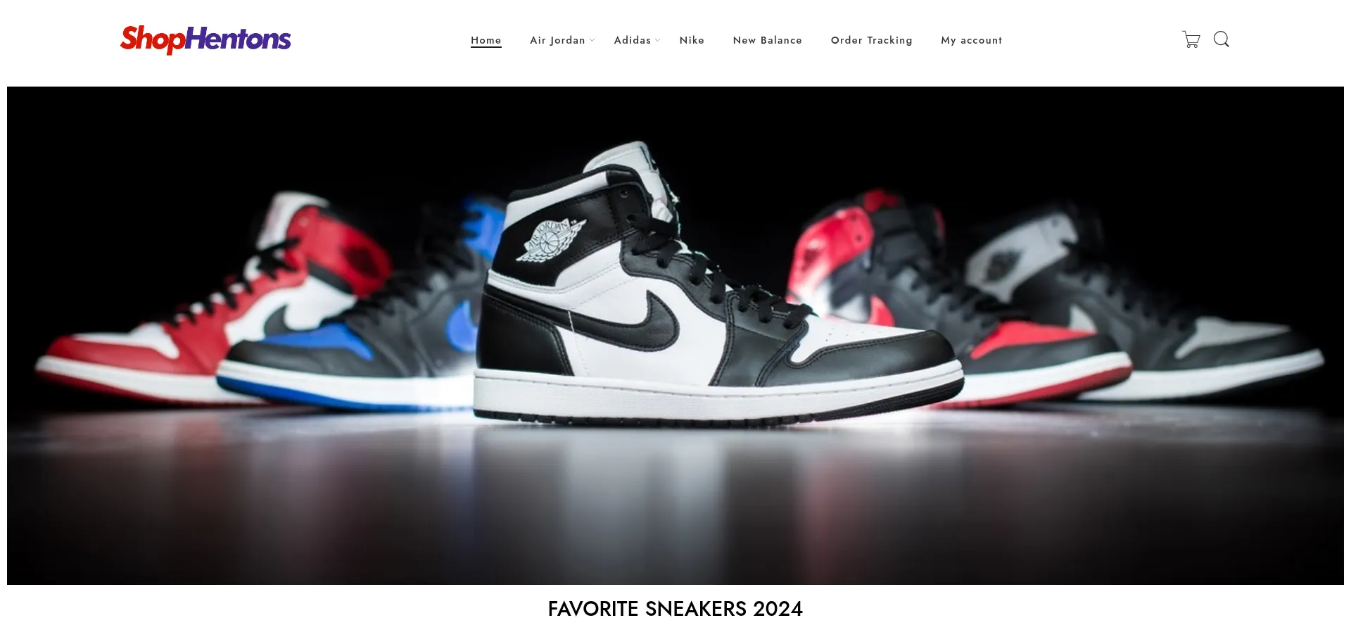 Website screenshot of Shophentons.com