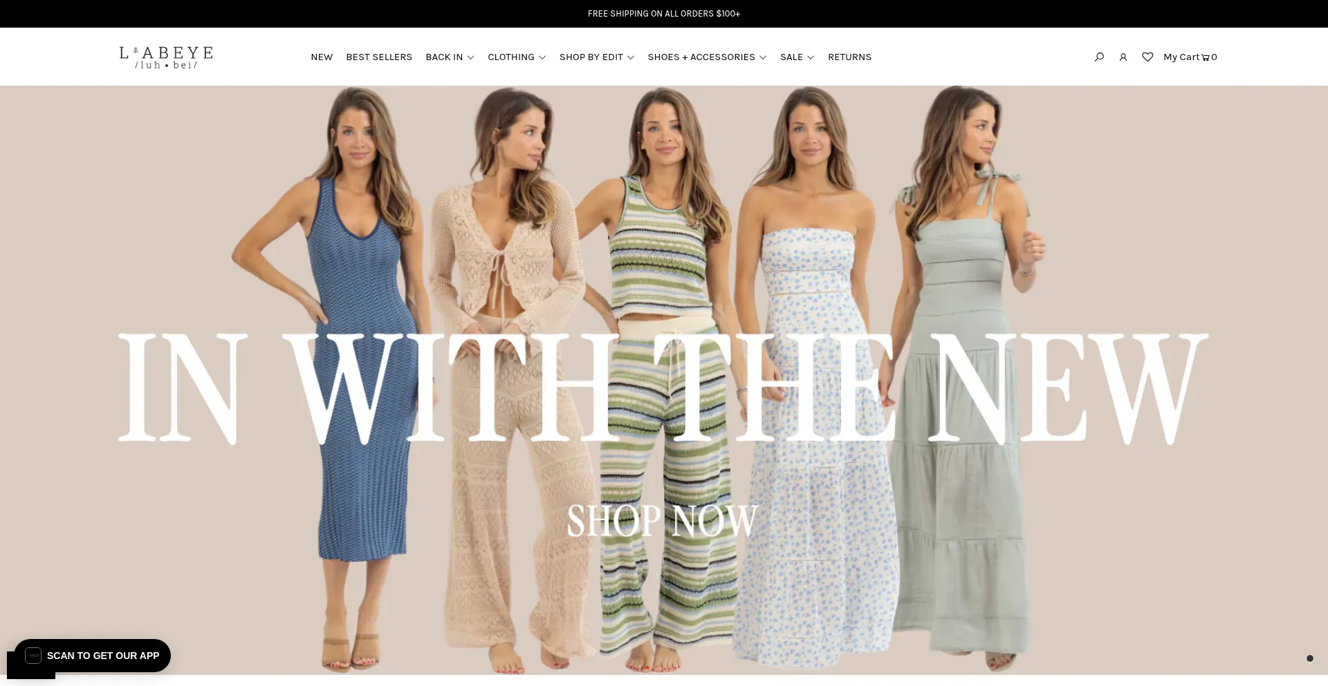 Website screenshot of Shoplabeye.com
