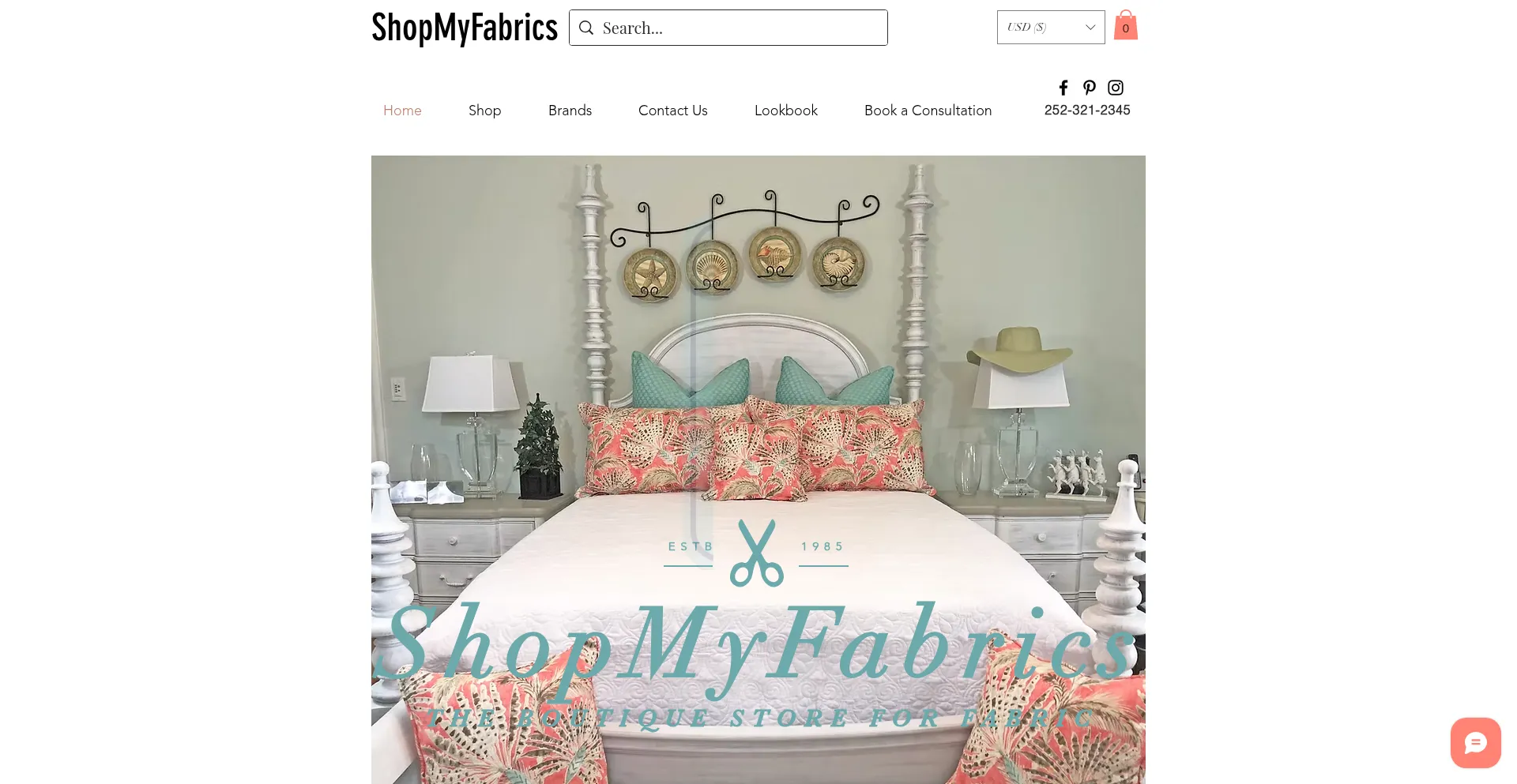 Shopmyfabrics.com Screenshot