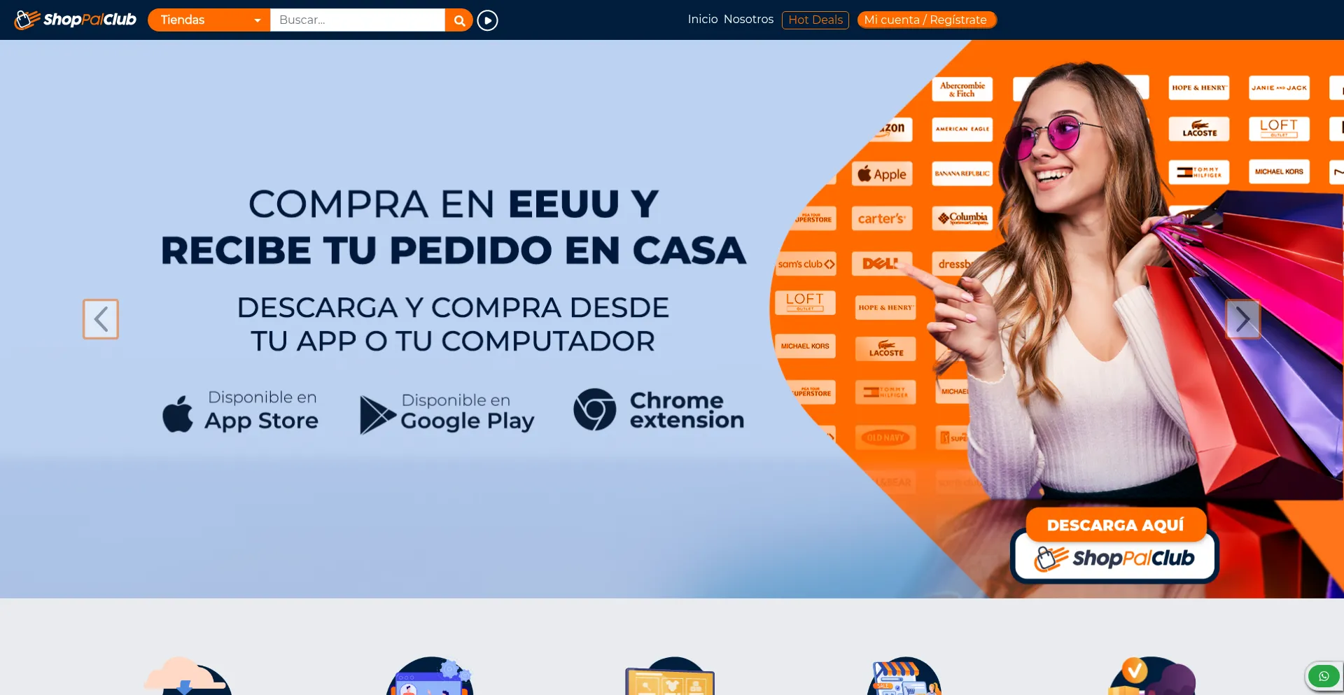 Website screenshot of Shoppalclub.com