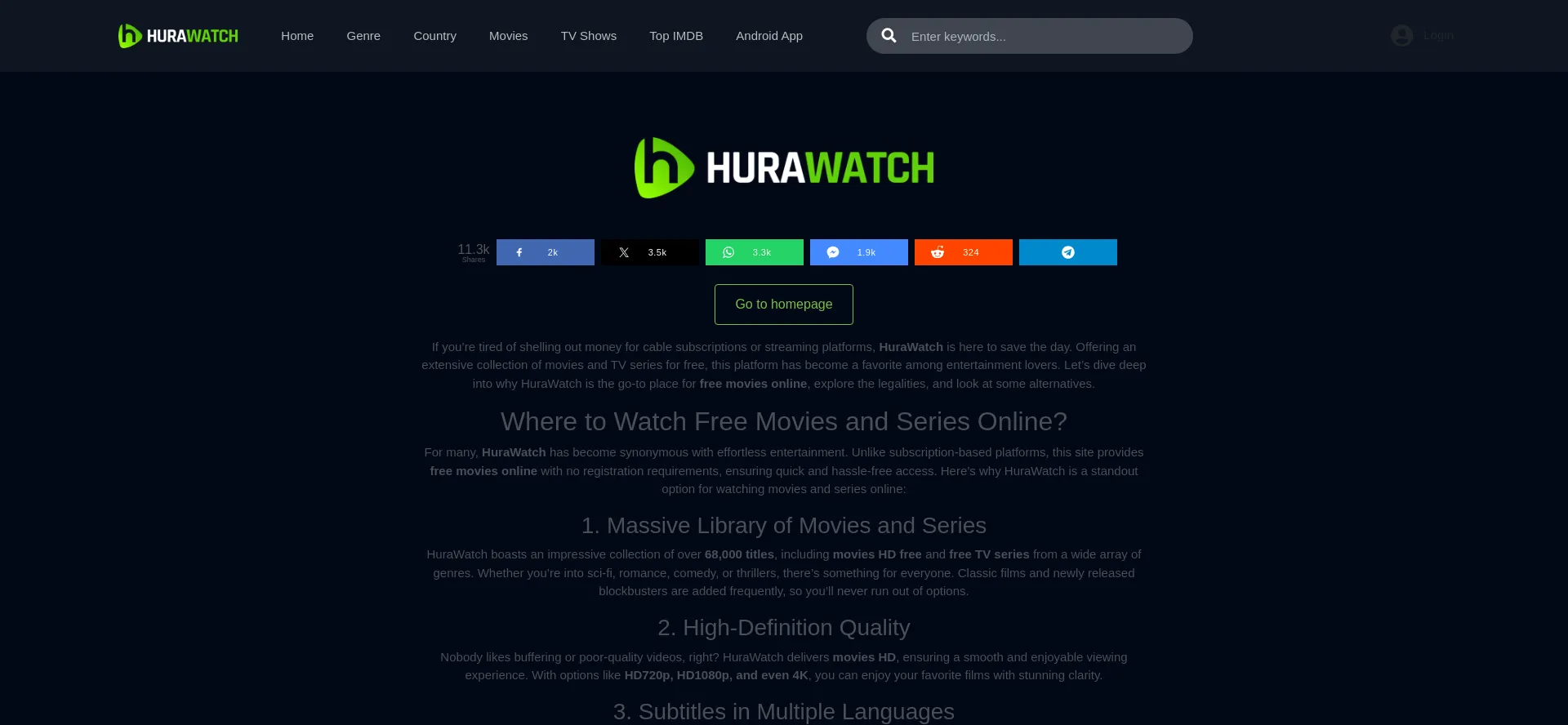 Website screenshot of Shopr.tv