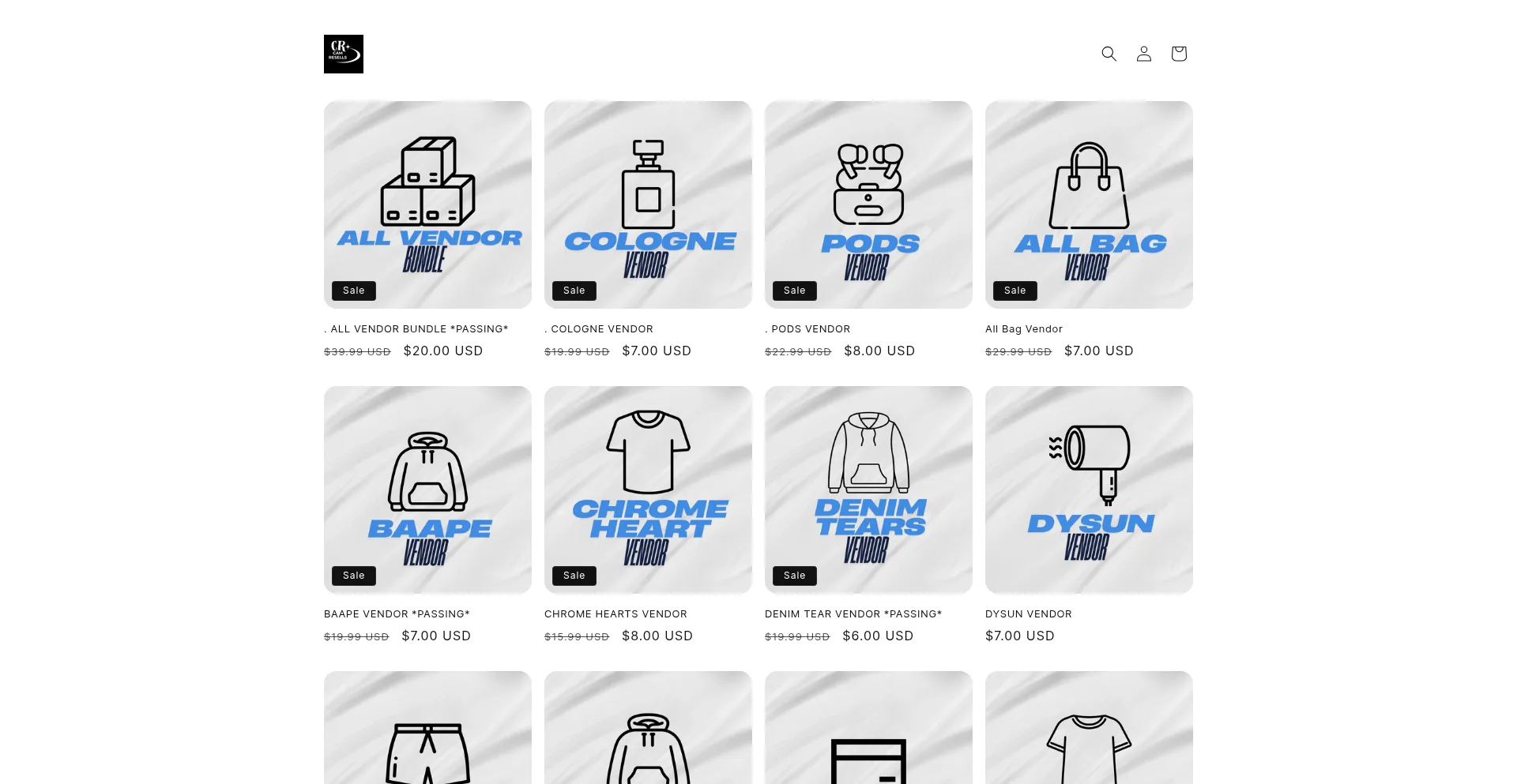 Website screenshot of Shopwithcam.com