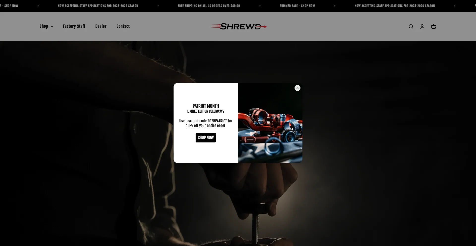 Website screenshot of Shrewdarchery.com