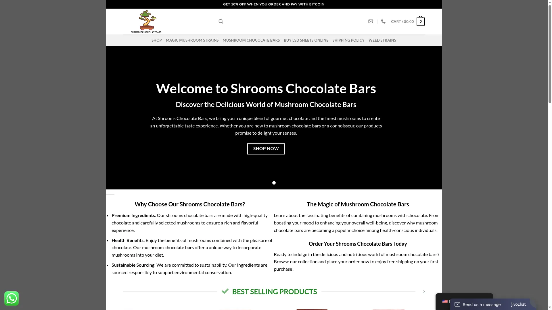Shroomschocolatebars.com
