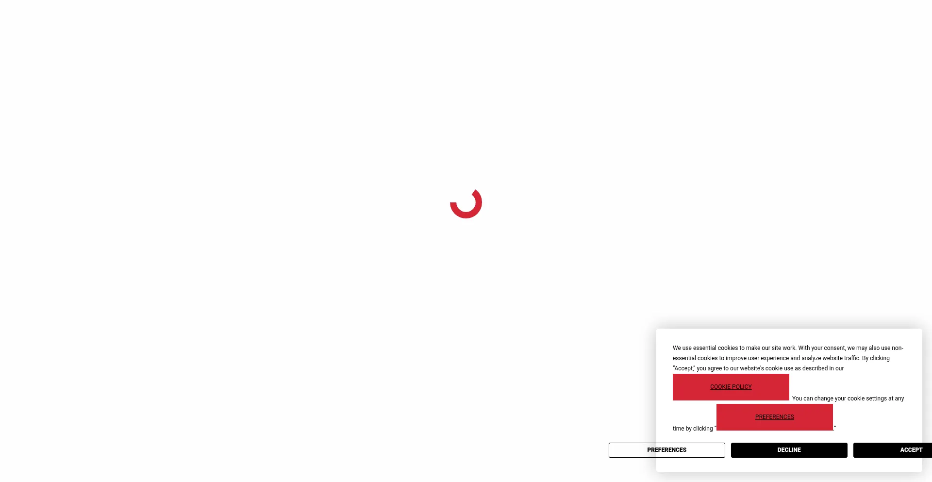 Website screenshot of Shuffledink.com