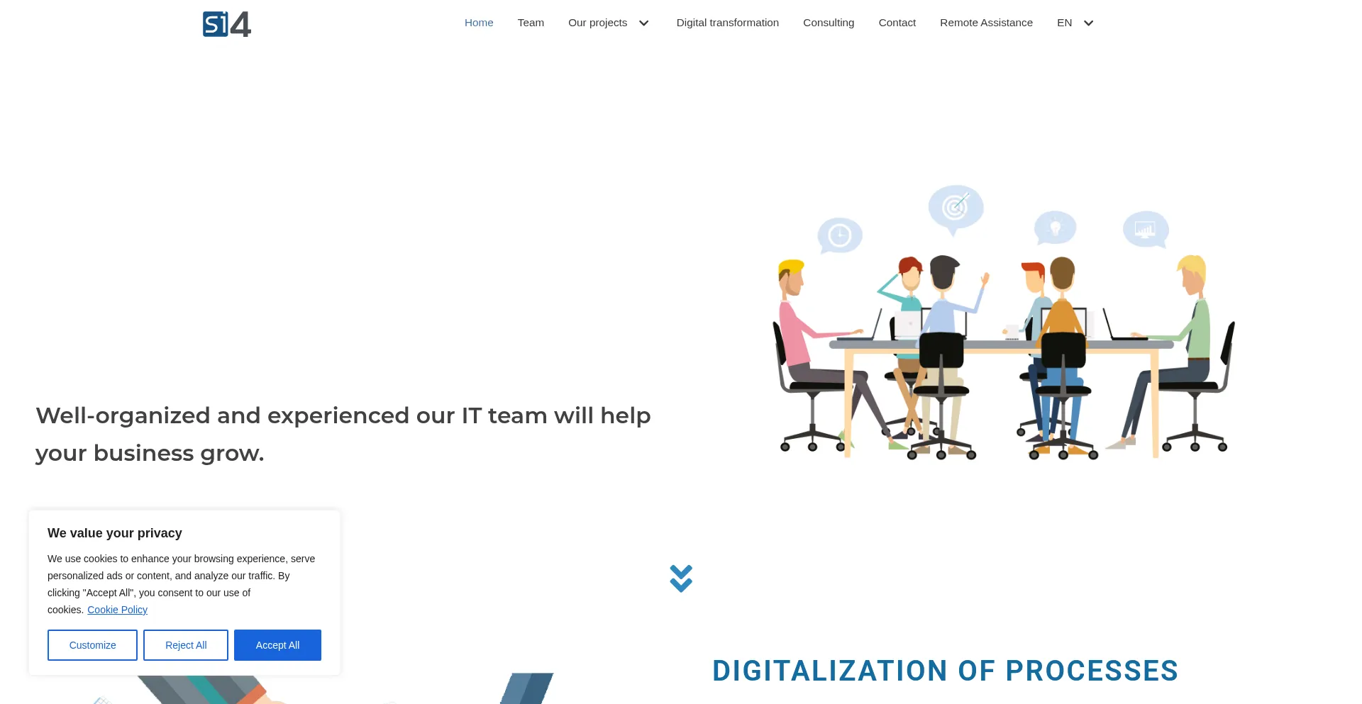 Website screenshot of Si4.pl